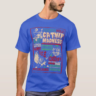 Camiseta Locura de hierba gatera Regalo de gatito lindo Ama