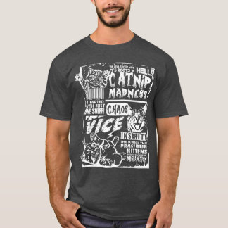 Camiseta Locura de hierba gatera Regalos divertidos de gato