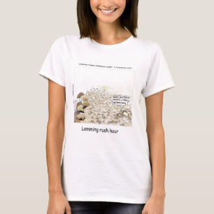 Camiseta Locura de hora punta de Lemmings Divertido