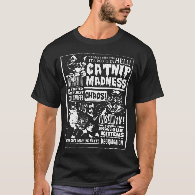 Camiseta Locura De La Pena, Un Regalo De Gato Gato Gato Gat (Anverso)