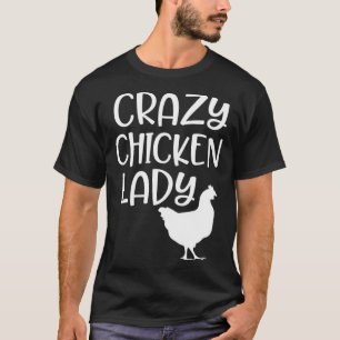 Camiseta Locura de Señora Pollo Granja Cita Pollitos Rancho