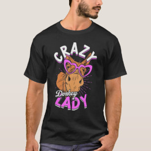Camiseta Locura donkey Lady Animal Donkey Mom Donkey Donkey