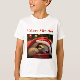 Camiseta Locura durmiente vistiendo Navidades Gorra Funny