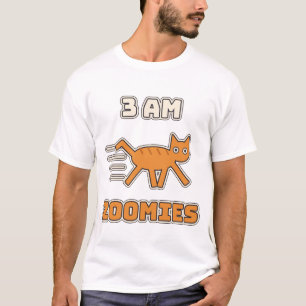 Camiseta Locuras de gato caóticas y divertidas a las 3 AM