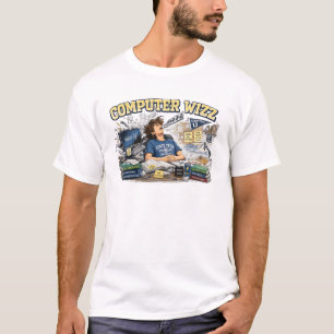 Camiseta Locuras universitarias "Genio informático"