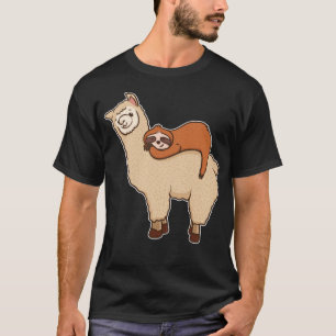 Camiseta Locuta y divertida frase durmiendo sobre amigo lla