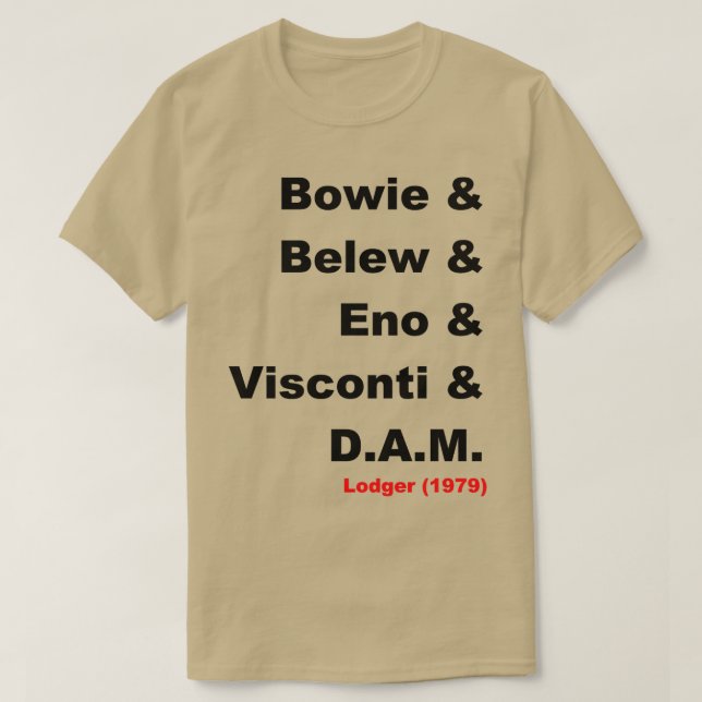 Camiseta Lodger personnel (Diseño del anverso)