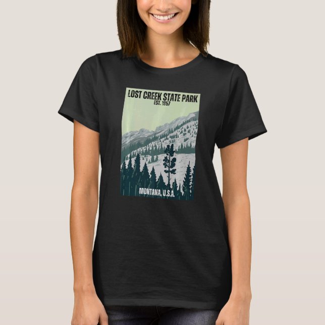 Camiseta Loek Creek State Park Lover Montana Souvenir (Anverso)