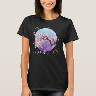 Camiseta Lofi Estético Sakura Cherry Blossom Tree Japonés