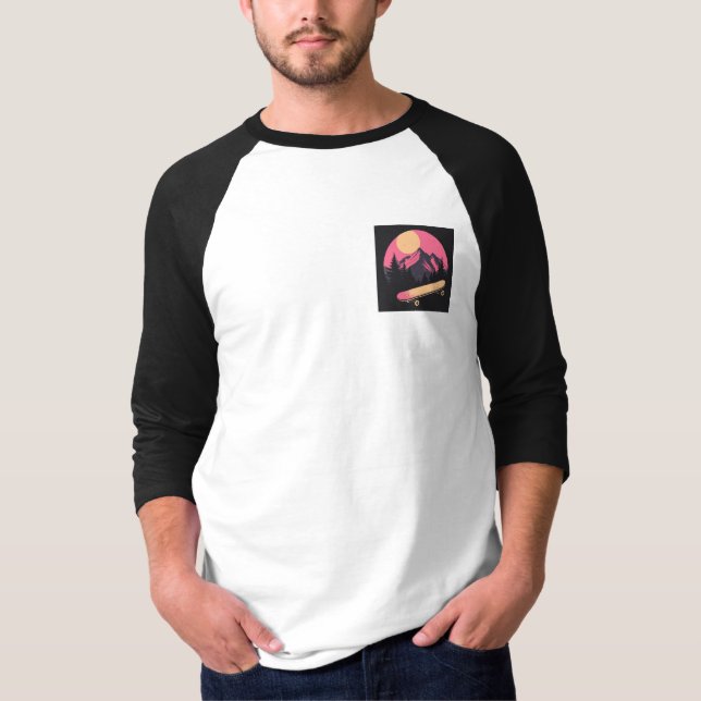 Camiseta lofi style skateboard (Anverso)