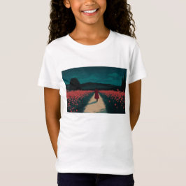 Camiseta Lofi style tulip field