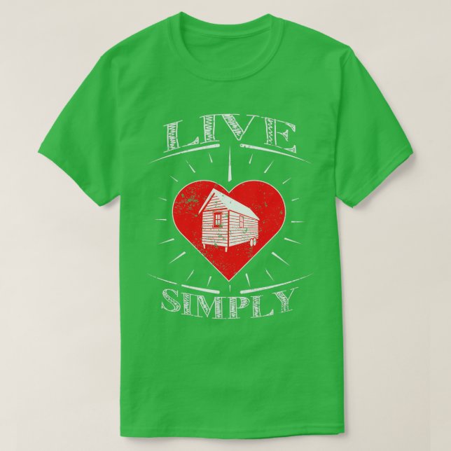 Camiseta Log Cabin En Vivo Simplemente Regalos Par (Diseño del anverso)
