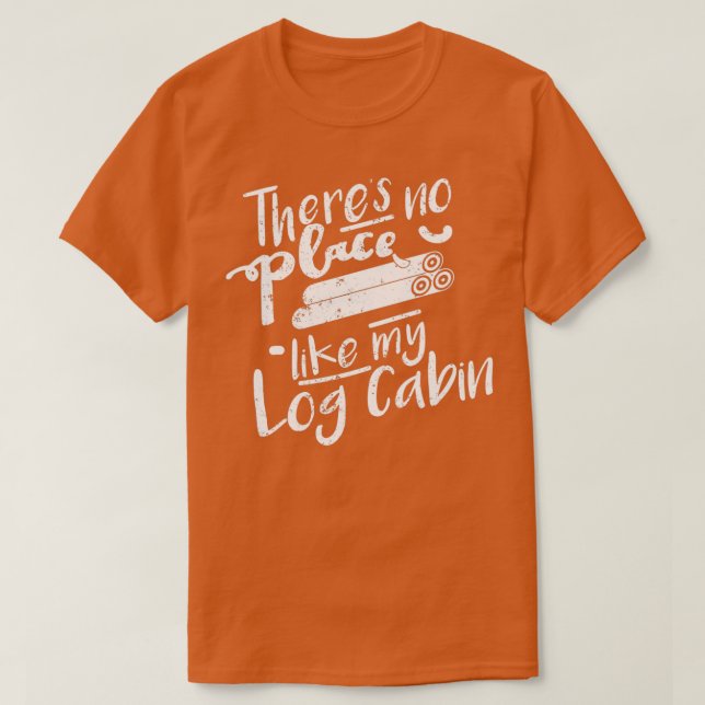 Camiseta Log Cabina Regalos Log Cabina Casa Cedar Log Cabin (Diseño del anverso)