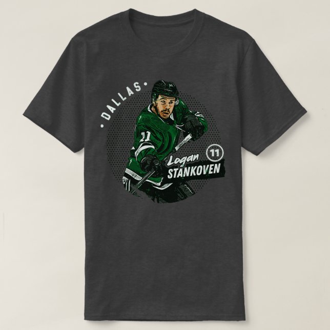 Camiseta Logan Stankoven Dallas Dots TShirt 1 (Diseño del anverso)