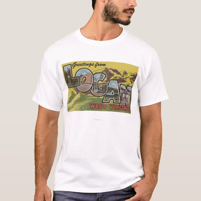 Camiseta Logan, Virginia Occidental - escenas grandes de la (Anverso)