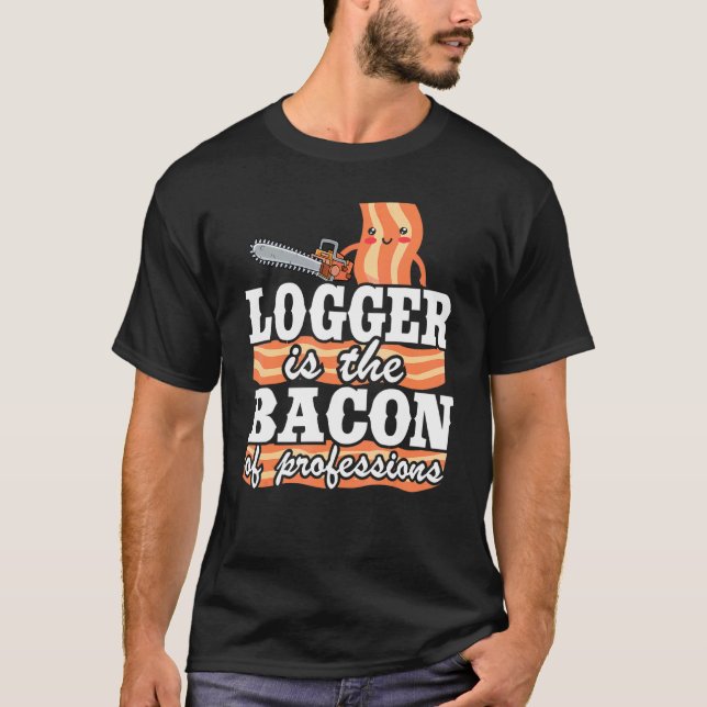 Camiseta Logger Es El Baco De Las Profesiones Árbitro Lumbe (Anverso)