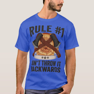 Camiseta Logger Rule 1 Dont Throw It Backwards Lumberjack