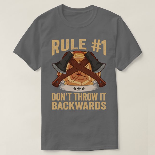 Camiseta Logger Rule 1 Dont Throw It Backwards Lumberjack1 (Diseño del anverso)