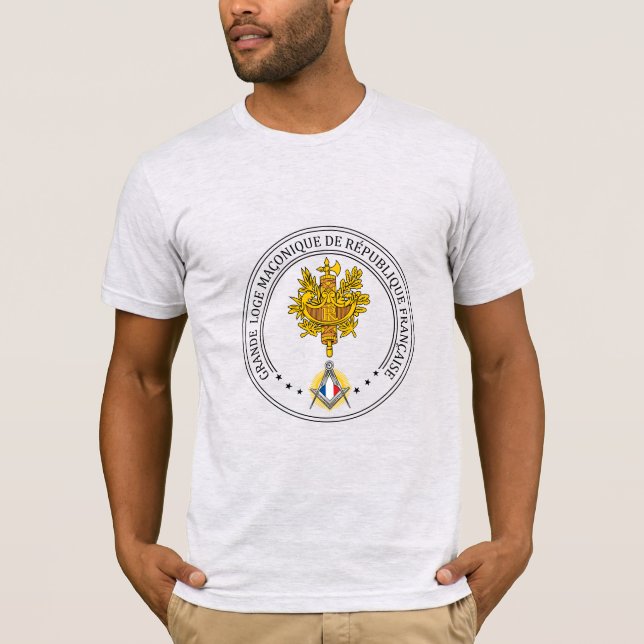 Camiseta Logia de masonería de Francia (Anverso)