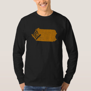 Camiseta Logia Masónica Gran Pennsylvania Mason Día del Pad