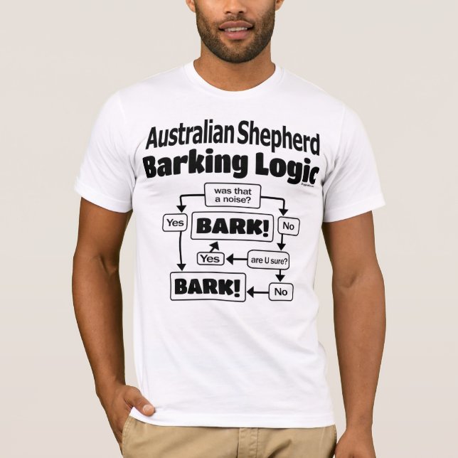 Camiseta Lógica australiana de ladrido de pastores (Anverso)