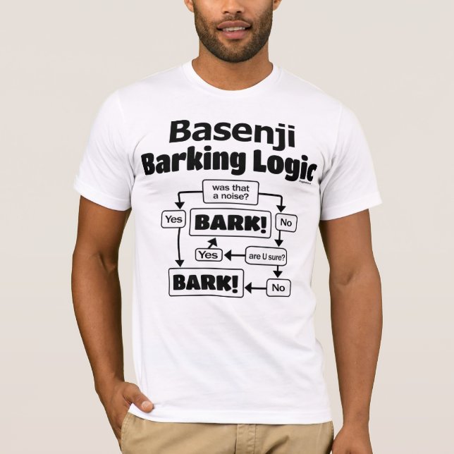 Camiseta Lógica de Barking Basenji (Anverso)