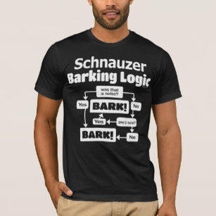 Camiseta Lógica de Barking Schnauzer