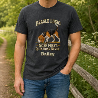 Camiseta Lógica de Beagle Personalizada