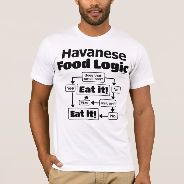 Camiseta Lógica de comida de La Habana (Anverso)