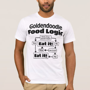 Camiseta Lógica de la comida de Goldendoodle