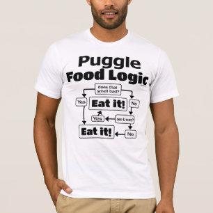 Camiseta Lógica de la comida de Puggle
