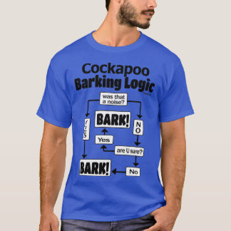 Camiseta Lógica de ladrido de Cockapoo 