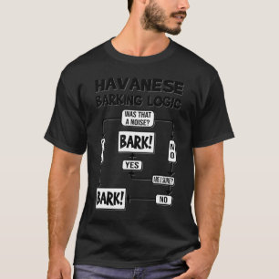 Camiseta Lógica de ladrido de perro, idea divertida de rega