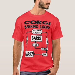 Camiseta Lógica de ladrido de perro, idea divertida de rega
