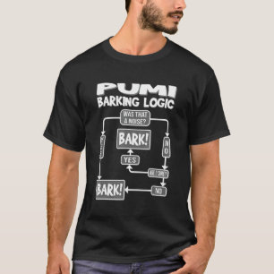 Camiseta Lógica de ladrido de perro, idea divertida de rega