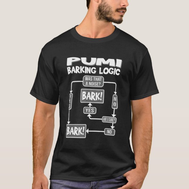 Camiseta Lógica de ladrido de perro, idea divertida de rega (Anverso)