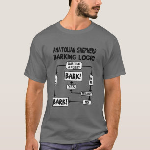 Camiseta Lógica de ladrido de perro, regalo divertido de pe