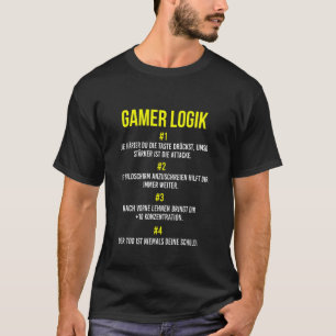 Camiseta Lógica del jugador de videojuegos de consola de ga