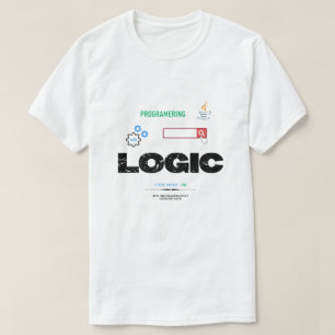 Camiseta Lógica Divertida Código Modo Activado Programación