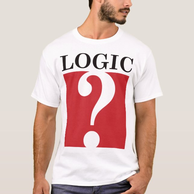 Camiseta Lógica - negro y rojo (Anverso)