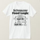 Camiseta Lógica Schnauzer Food (Anverso del diseño)