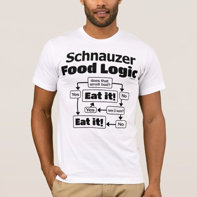 Camiseta Lógica Schnauzer Food (Anverso)