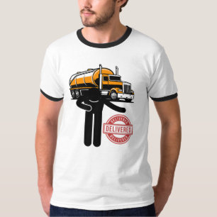 Camiseta Logística de Camión Cisterna Entregada Figura de P