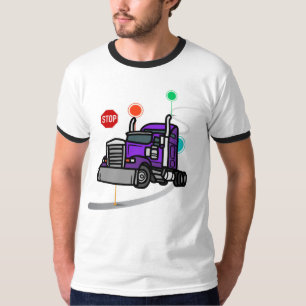 Camiseta Logística de Navegación de Camiones Semirremolques