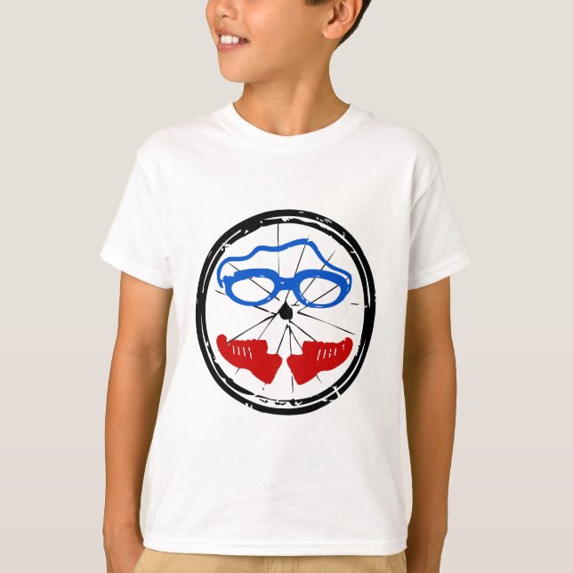 Camiseta Logo artístico fresco de Triathlon (Anverso)