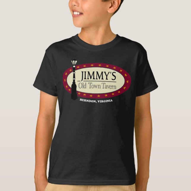 Camiseta Logo básico de JOTT en negro para niños (Anverso)