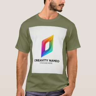 Camiseta Logo brillante: Innovación futurista