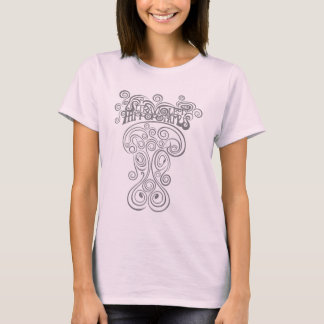 Camiseta Logo clásico e Hippo, diseño de carbón vegetal