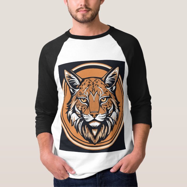 Camiseta Logo con bobcat estilizado (Anverso)
