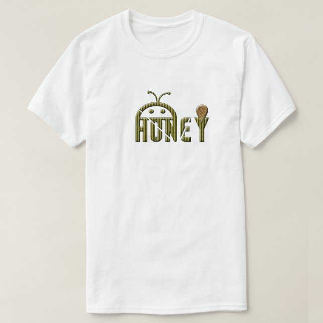 Camiseta Logo de abeja y miel (Diseño del anverso)